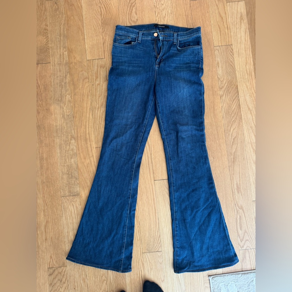 J Brand Dark Blue Flare Jeans
